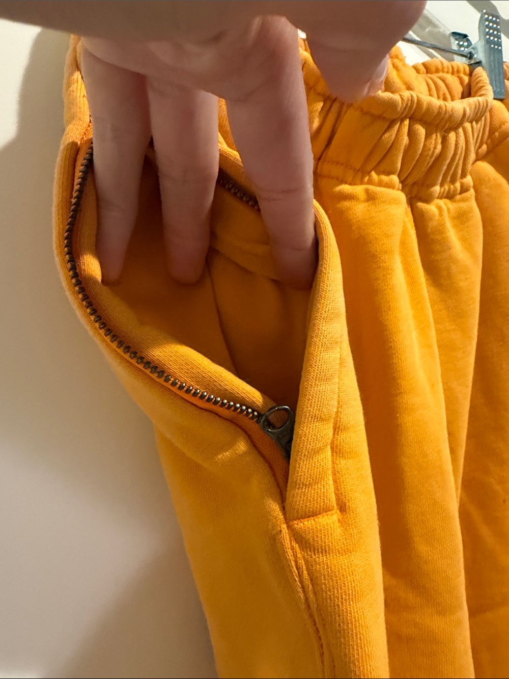 Nike fleece pants joggers size small yellow orange - Picture 5 of 5